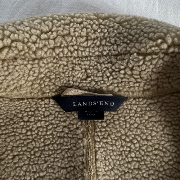 LIKE NEW Land’s End Shearling coat - Picture 3 of 5